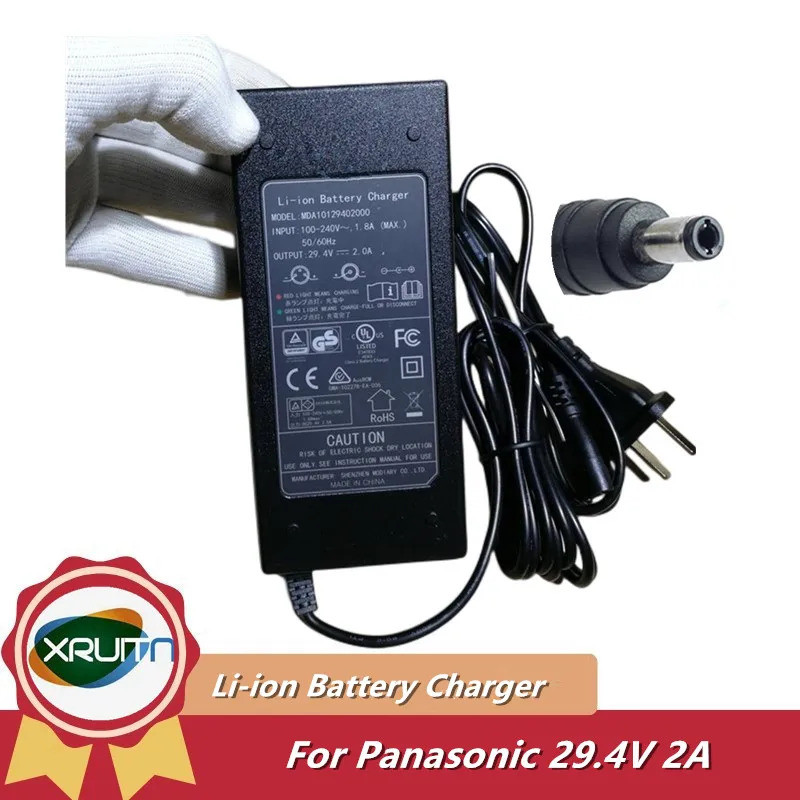MDA ของแท้10129402000 29.4V 2A 18650 Li-ion Battery Charger สําหรับ Panasonic Moped Power Supply