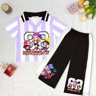 ชุดเซ็ทเด็กกีฬาคอปกSoda pop ลายการ์ตูน เนื้อผ้าใส่สบาย ระบายอากาศดี ชุดลำลอง ใส่สบาย แฟชั่นเด็กน่ารัก*