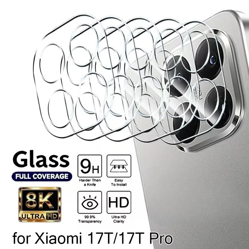 สําหรับ Xiaomi 17T 17T Pro กล้องด้านหลัง Len ป้องกันหน้าจอ Anti-scratch ฟิล์มกระจกนิรภัยสําหรับ Mi 17T