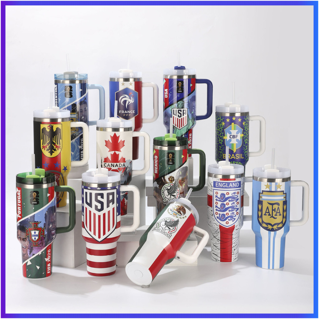 LY Home Living _ Store World Cup 40oz Rugby Car Cup 1.2L Ice Master Thermos Cup