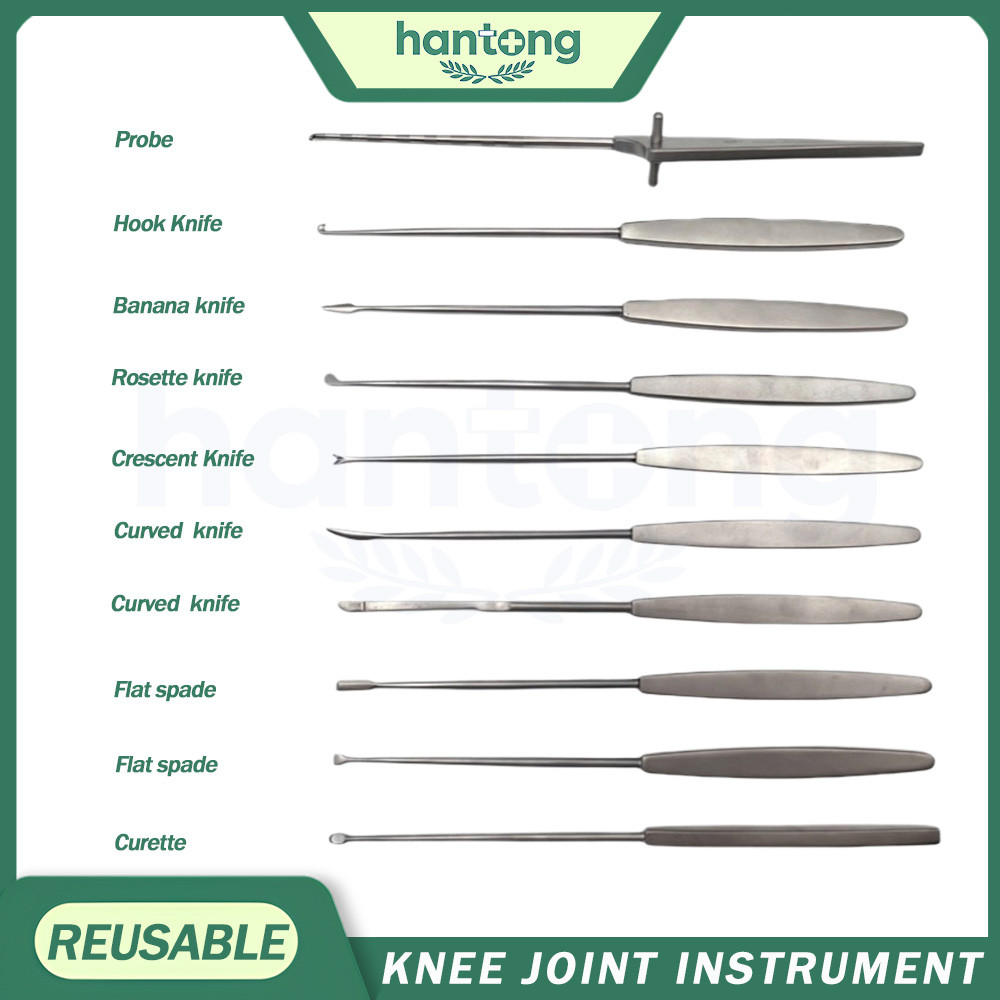 Orthopaedics Arthroscopy เครื่องมือผ่าตัด Hook มีดกล้วย rosette มีดโค้ง probe curette เข่า joint เคร