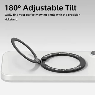 GOOJODOQ Magnetic Phone Stand Compatible with MagSafe 180° Flexible Angle Bare Metal Texture Grip