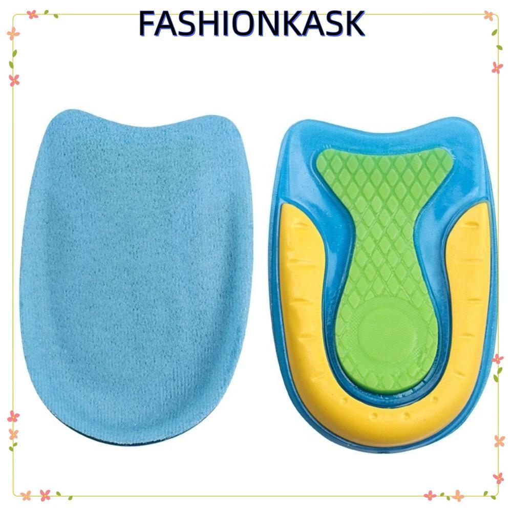 IFASHIONKA Heel Cup Insert, Cushioning Design Heel Cup Support Insoles, สบายซิลิโคนเจล Plantar Fasci