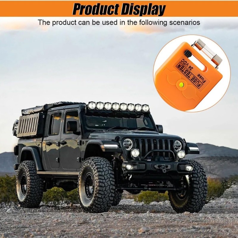 Kellnny 12 24V ฟิวส์ Puller เครื่องมือสําหรับรถยนต์ฟังก์ชั่นทดสอบและ Slip Grip สําหรับ Easy Handling