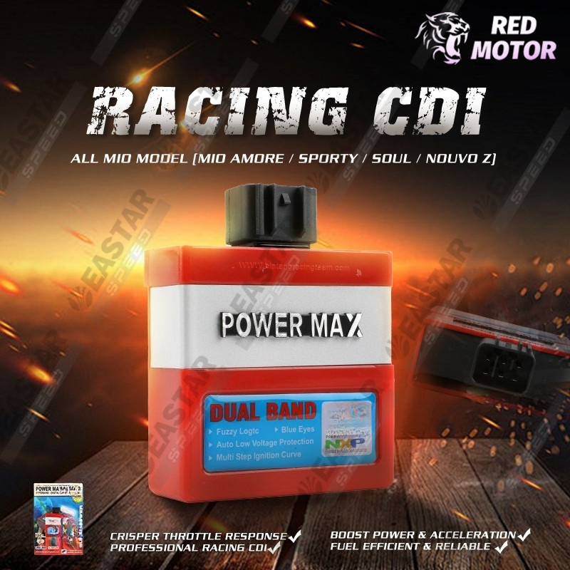 กล่องซีดีไอ CDI กล่องไฟ ซีดีไอ Mio SOUL Racing CDI/SRL115 (6 พิน ) พาวเวอร์แม็กซ์