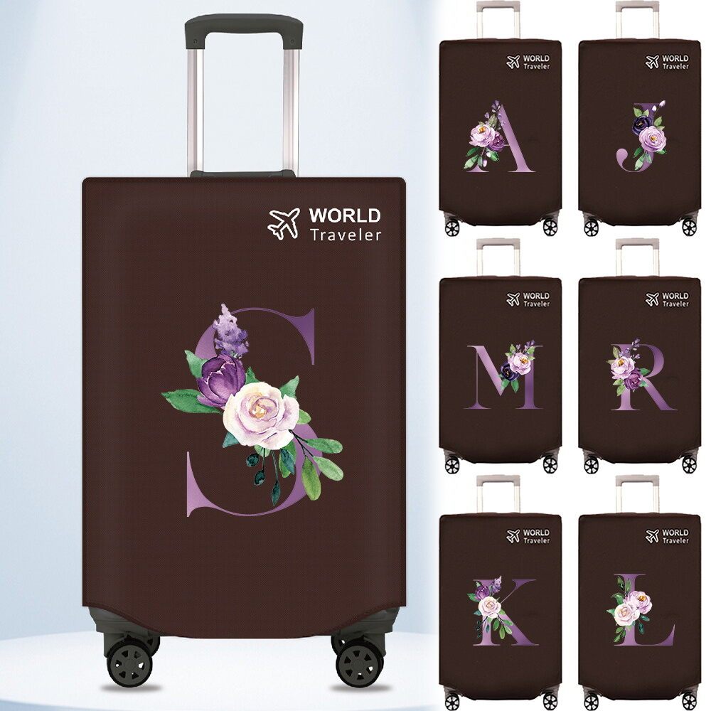 Non-woven Luggage Cover Suitcase Protector Dust-proof 20-30Inch  Luggage Cover Brown Suitcase Cover