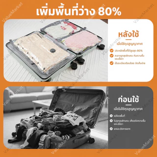 ชุดถุงเก็บเดินทางแบบใช้ซ้ําได้พร้อมปั๊มไร้สายถุงประหยัดพื้นที่แบบพกพาสําหรับการเดินทาง&บ้านซีลบรรจุบีบอัดสูญญากาศเสื้อผ้าผ้าห่มบ้านมูลค่าเก็บฤดู
