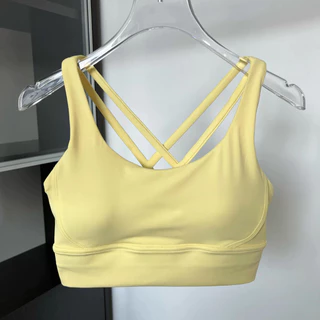 【MAGGIEYOGA]】สปอร์ตบรา กันกระแทก สีนู้ด สําหรับผู้หญิง ใส่เล่นโยคะ ฟิตเนส