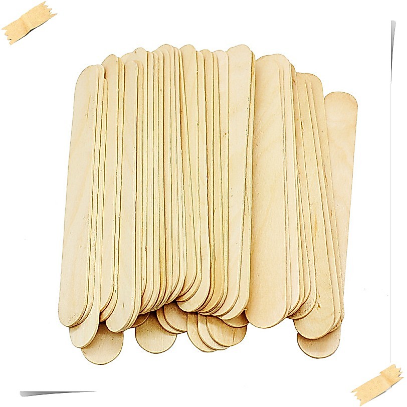 *พร้อมส่ง* ไม้ไอติม ไม้ไอศกรีม (50ชิ้น/แพ็ค) ไม้ DIY ไม้ปาดแว็กซ์ ตักแว็กซ์ สำหรับ แว็กขน อุปกรณ์แว็กซ์ Wax