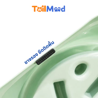 ชามอาหารสัตว์เลี้ยง ชามอาหารฝึกให้กินช้าลง ชาม slow feeder ช่วยลดการสำลัก ขนาด 20*20*5 cm