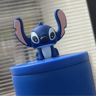 แก้วน้ำสแตนเลส 710ml ลาย Stitch & Angel เก็บร้อน-เย็นได้ พกพาสะดวก สวยงามคุ้มราคา