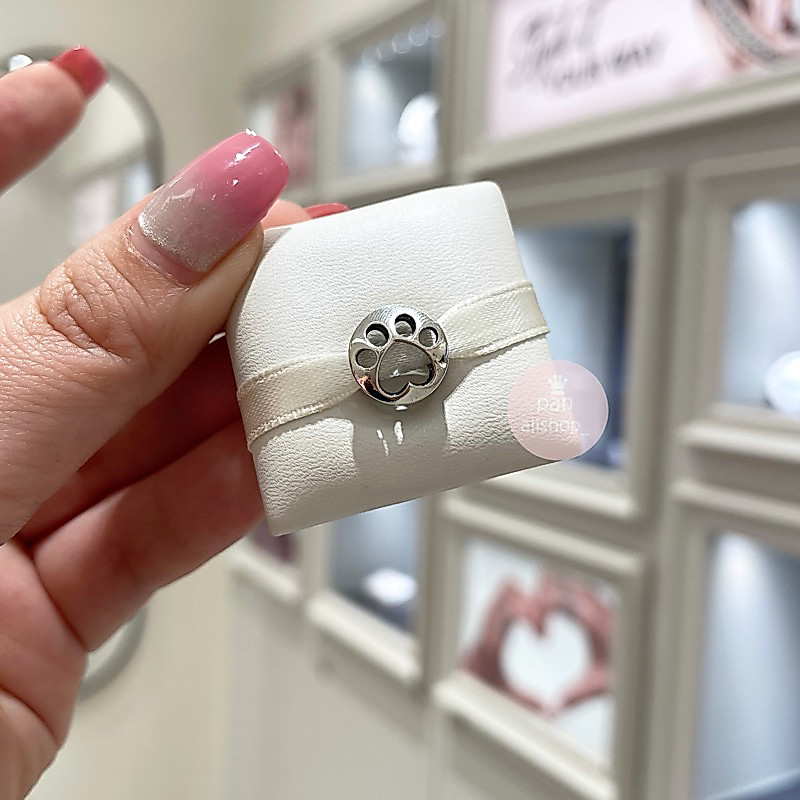(ของแท้100%) Pandora Paw sterling silver charm ชาร์มอุ้งเท้า