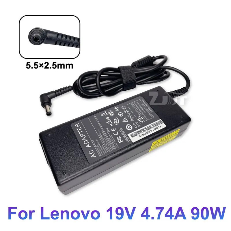 19V 4.74A 90W 5.5*2.5 มม.แล็ปท็อปอะแดปเตอร์ใช้งานร่วมกับLenovo G530 G550 U350 U450 U450p Y550 B450 B