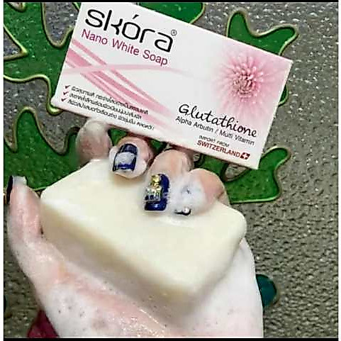 ลดล้างสต็อก สบู่ Skora Nano White Soap หมดอายุ 27/05/26