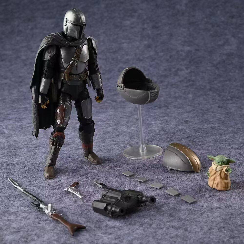 พร้อมส่งในประเทศ Star Wars 20cm Snow Mandalorian Ancient Marto Star/ARVALA-7 Star Set
