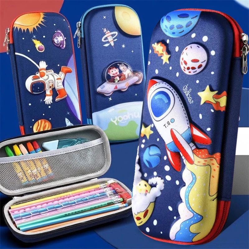AA01HOME กล่องดินสอ 3 มิติ จุของได้เยอะ ช่องใส่ดินสอมีช่องสําหรับใส่ดินสอ อเนกประสงค์