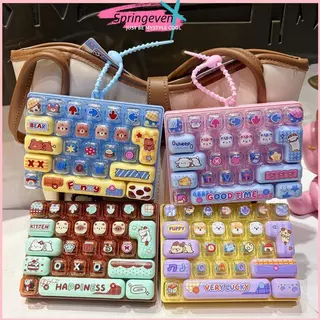 Srenf น่ารัก Anti-Stress Dpression ของเล่น 26 คีย์ Fidget ปุ่มของเล่นกระเป๋ากันน้ําจี้สําหรับผู้ใหญ่ความวิตกกังวลบรรเทา Glory