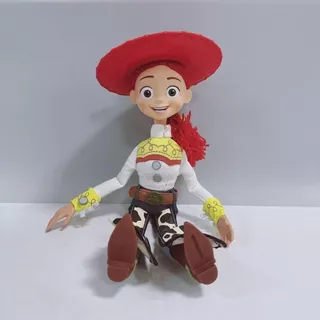 40 ซม. Toy Story Woody ตุ๊กตาคาวบอย Buzz Lightyear Jessie พร้อมเสียงภาษาอังกฤษดึงสตริงพูดคุยของเล่น