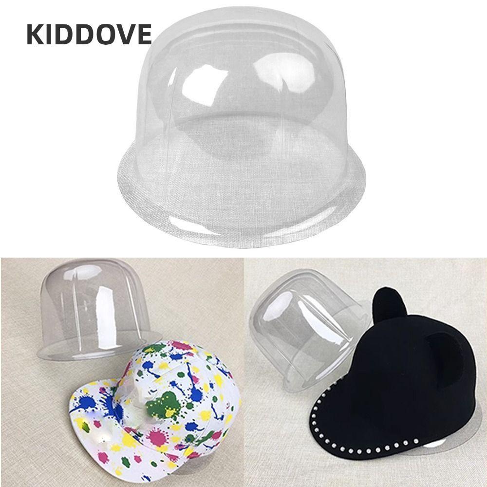 KIDDOVE Bucket Hat Storage , Brimless Cap 50-57cm Baseball Hat Display Rack, ฝาครอบโปร่งใส PVC Inner