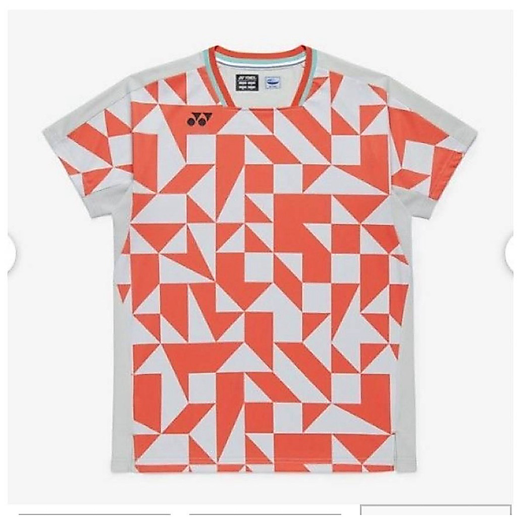 เสื้อแบดมินตันทีมไทยสีแดงตารางสีเขียวตาราง