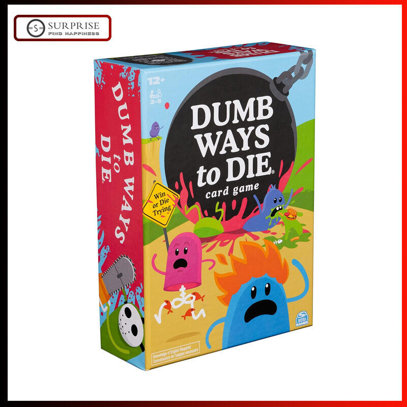 Spin Master Games Dumb Ways to Die Card Game Family Game Party Games J6JV