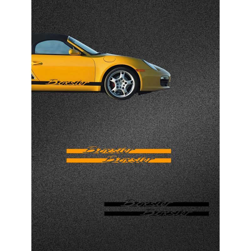 Suitable for PORSCHE stickers, Boxster car door sport decals, 981, 987 car side decoration stickers