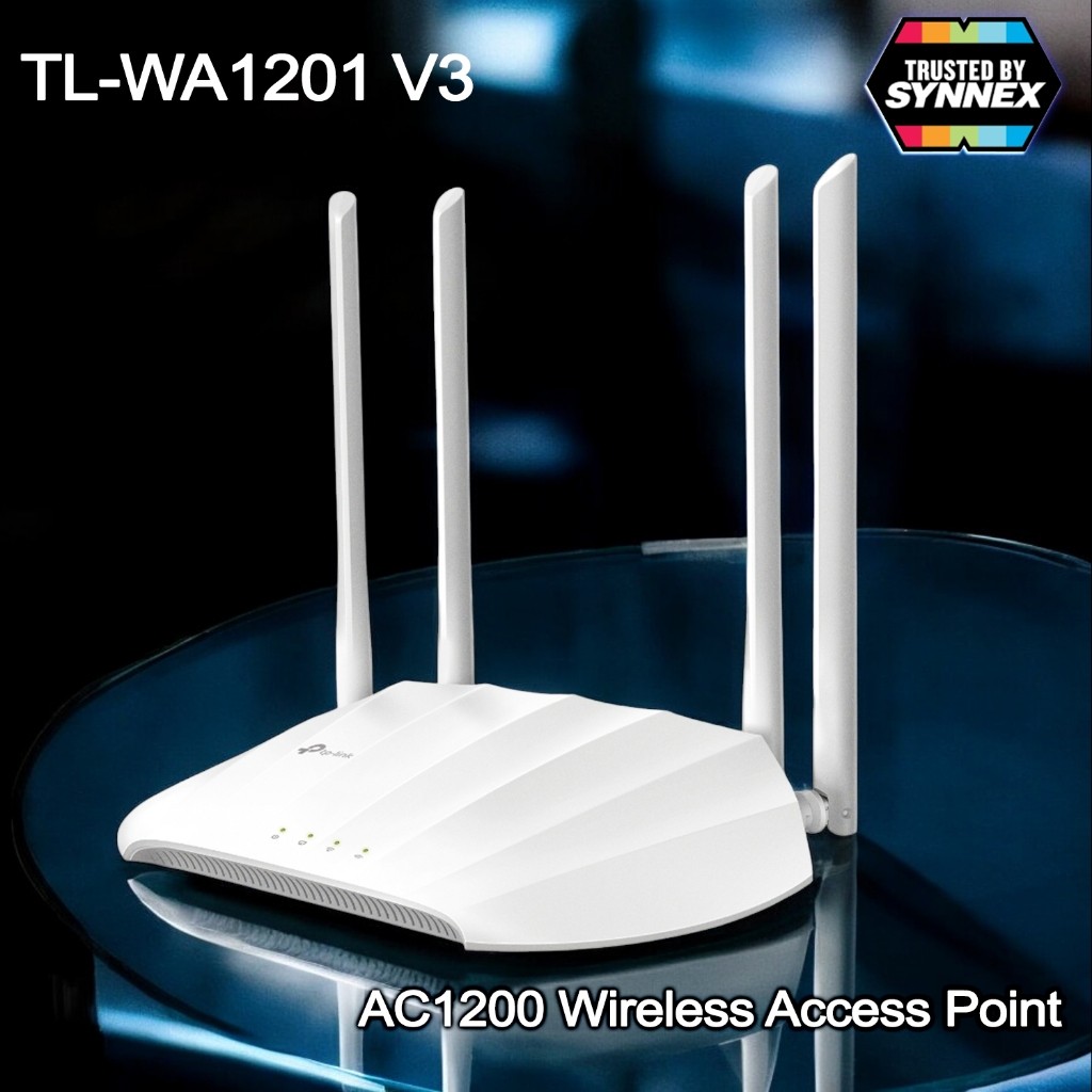 เร้าเตอร์ขยายสัญญาณ WiFi TL-WA1201 AC1200 Wireless Access Point เวอร์ชั่นใหม่สุด V3.0