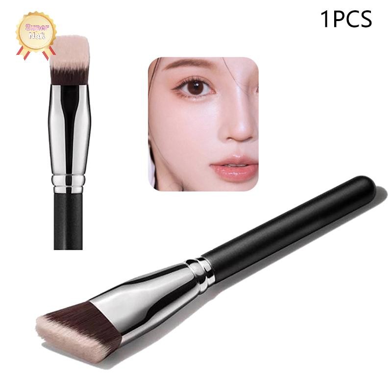 Flth มุม Liquid Powder Contour แปรงแต่งหน้าครีม Blush Liquid Foundation Blending แปรงมุม Foundation เครื่องมือเสริมความงาม Vary