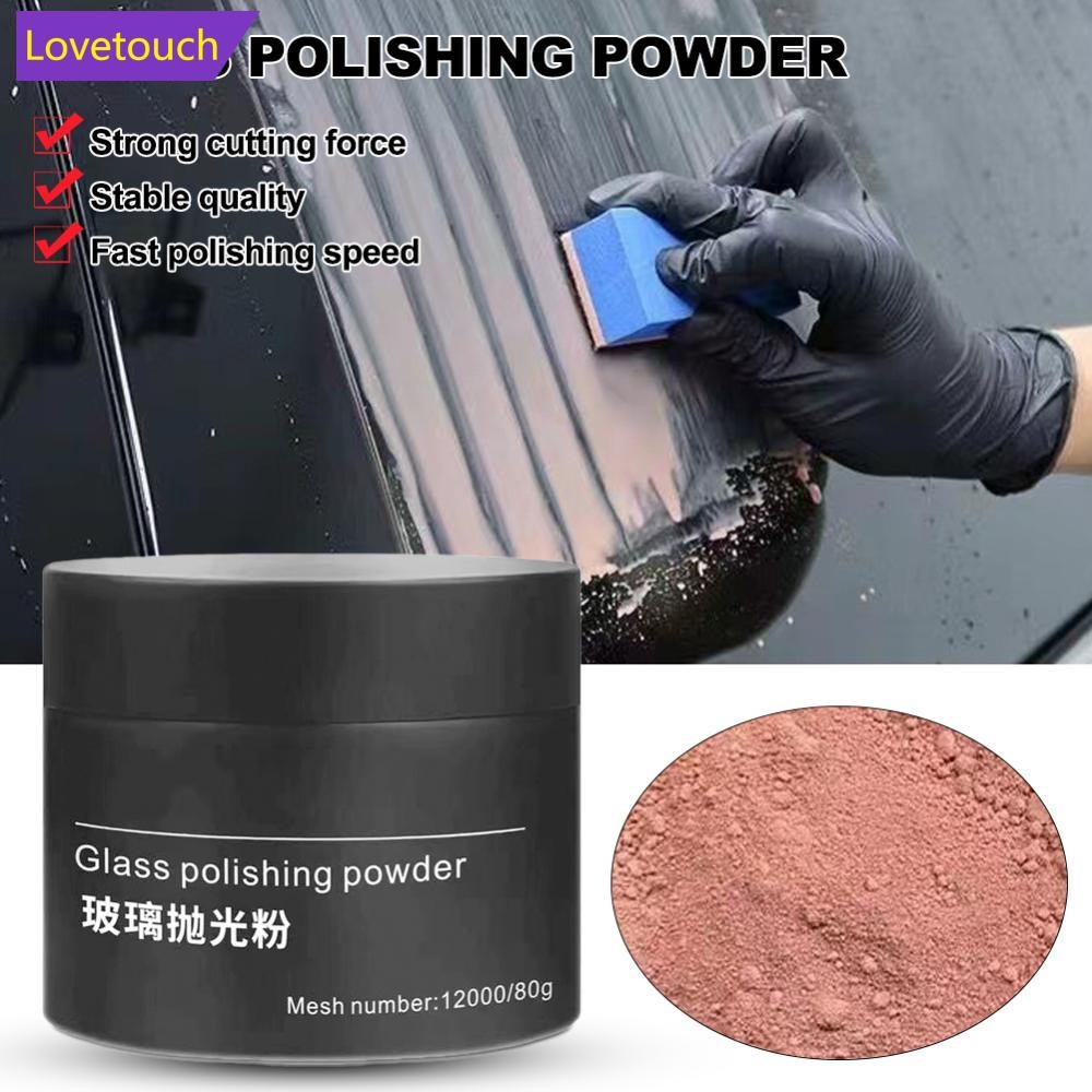 LOVETOUCH รถแก้วขัดผง Cerium Oxide ผงสําหรับรถยนต์กระจกขัดหน้าต่างกระจกซ่อม Scratch Remover ล้างไขมั
