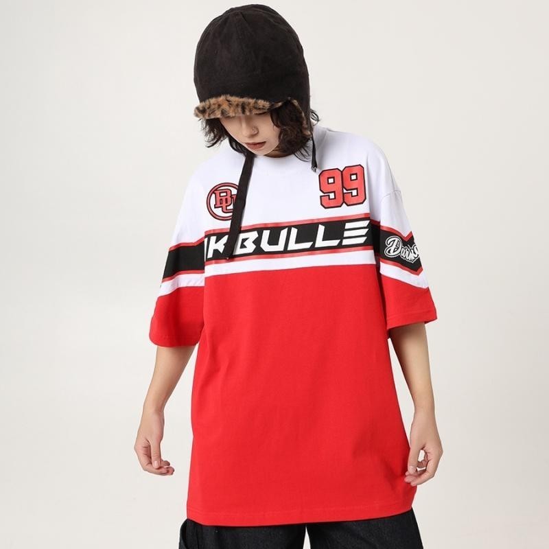 ⚡ProMan⚡แขนสั้นวินเทจผู้ชาย  รุ่นเดียวกันทั้งชายและหญิง  พิมพ์ลาย  oversize  เสื้อฮิปฮอป ราคา ถูกที่สุด ดีลบีเคเค แกลเลอรีภาพที่ 6