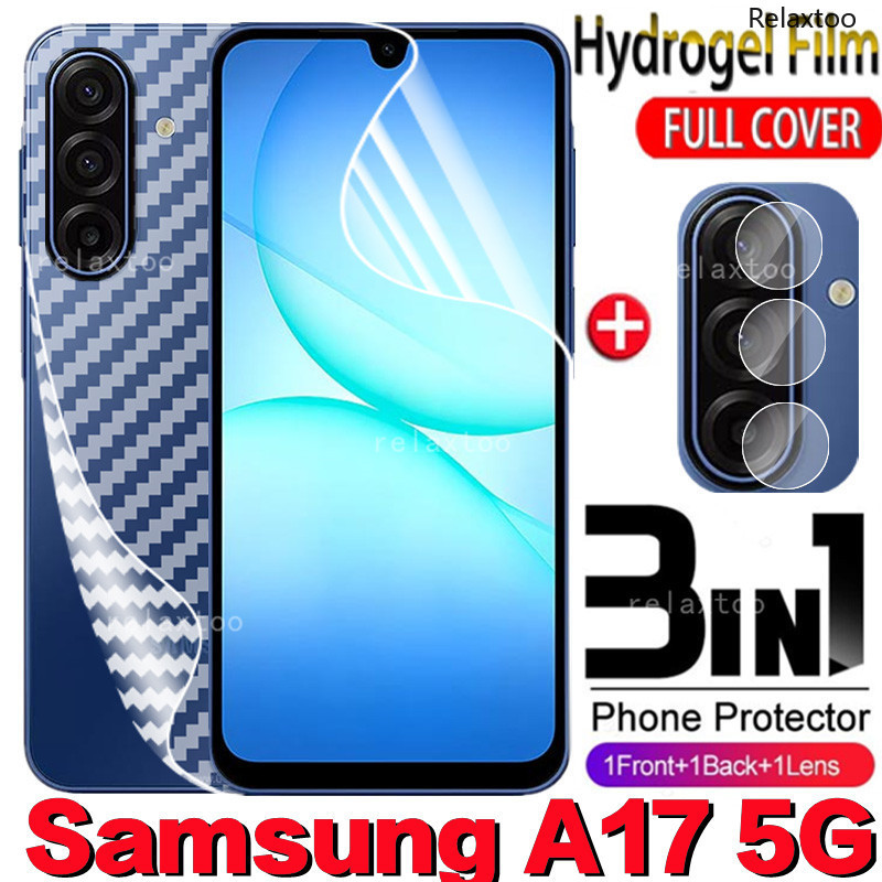 SAMSUNG 3IN1 ด้านหน้ากลับฟิล์มHydrogelสําหรับSamsung Galaxy A17 A07 A27 A37 A57 57 17 SamsungA57 5G 