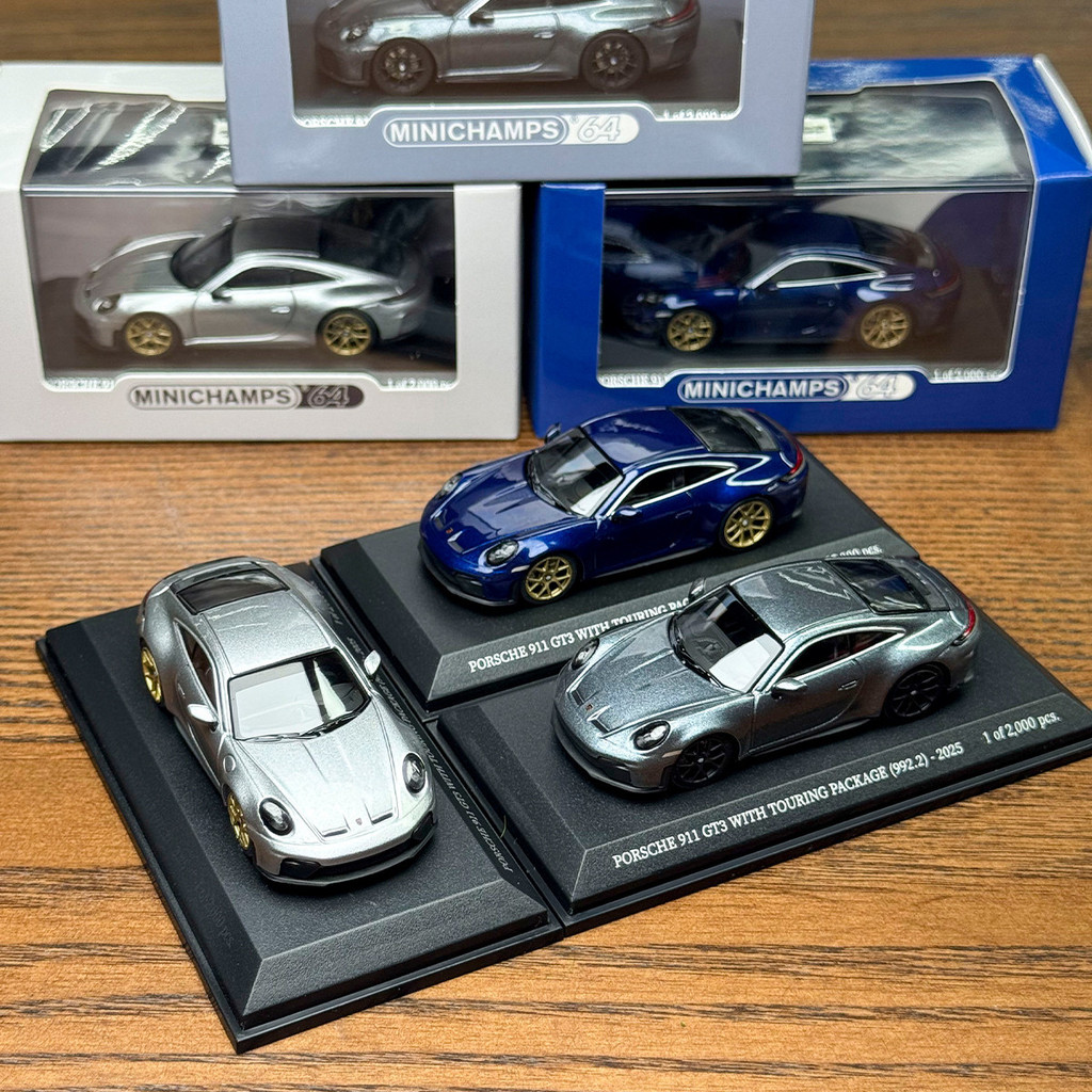Minichamps 1: 64 Porsche 911 992.2 GT3 โมเดลรถอัลลอย