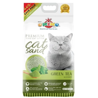 Okiko Premium Tofu Cat Litter ทรายแมวเต้าหู้ธรรมชาติ จับก้อนไว ควบคุมกลิ่นดีเยี่ยม [ขนาด 20 ลิตร] (spl)