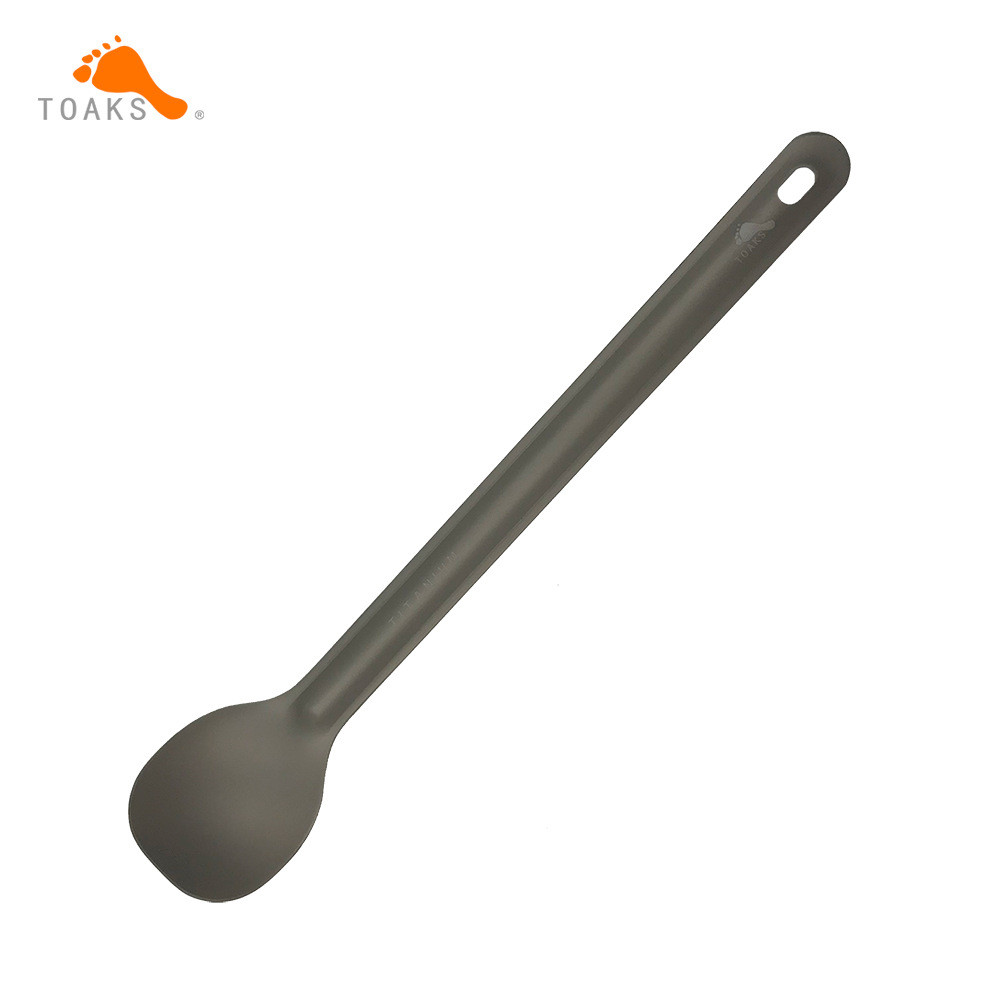 ช้อนพกพาไทเทเนียมสำหรับแคมปิ้งและเดินทาง น้ำหนักเบาทะเลียบรุ่น Thousand Oaks SLV-034.6