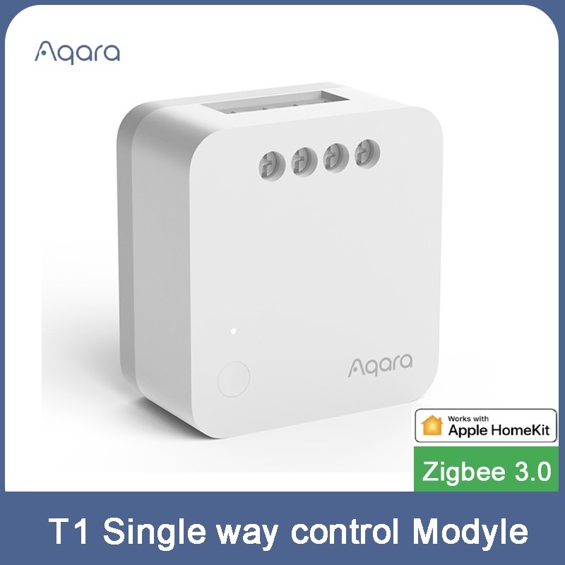Aqara โมดูลควบคุมทางเดียว T1 Zigbee 3.0 รีเลย์ไร้สาย 1 ช่อง/ไม่มี Neutral Remote ทํางานร่วมกับ Apple