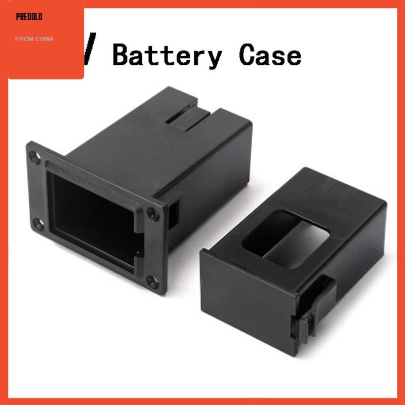 [Predolo] 9V Battery Box Holder, Case Cover Case 9V Battery For Guitar 56.5x50x31mm