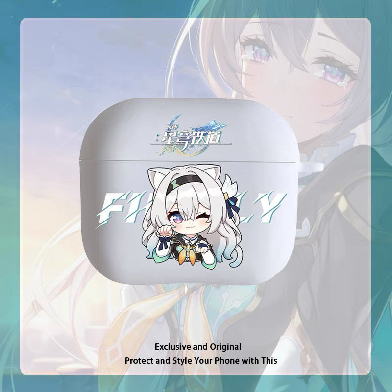 เคส airpods 3 เคส airpods 4 Honkai Star Rail Cat Cat Flow เรืองแสงรุ่น q หูฟังไร้สายกรณีป้องกันกรณีเ