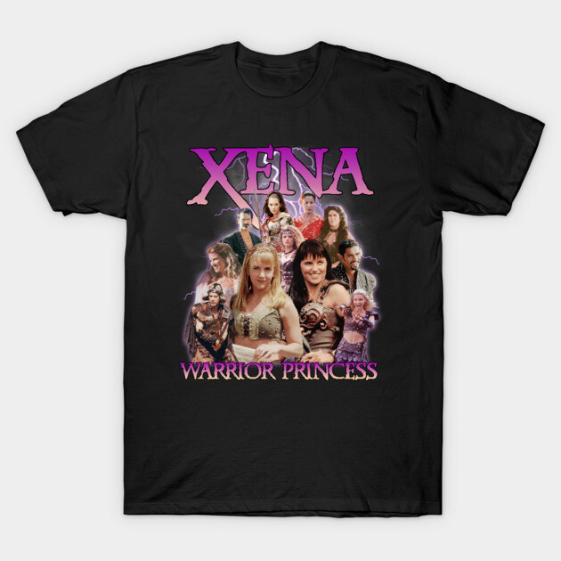 เสื้อยืด Vintage Xena Warrior Princess Cast T-Shirt แท้ Cotton 100% น่ารัก สีพื้น หนาๆ การ์ตูน