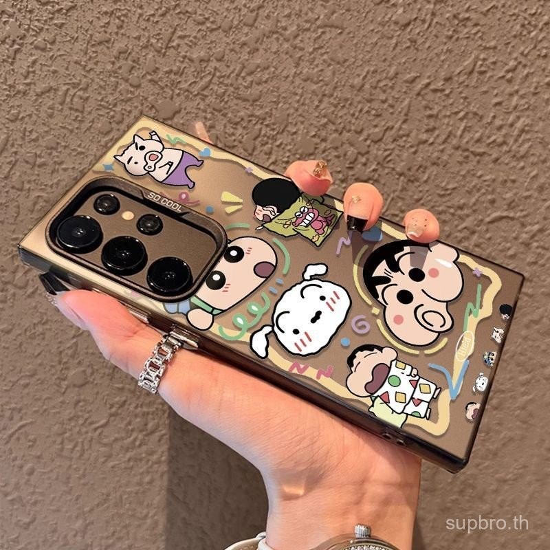 Fun Shin-Chan Simple ที่ไม่ซ้ํากันทาสีเคสโทรศัพท์ใหม่เหมาะสําหรับ Samsung S25 ULTRA/A15 5G/S24 PLUS/
