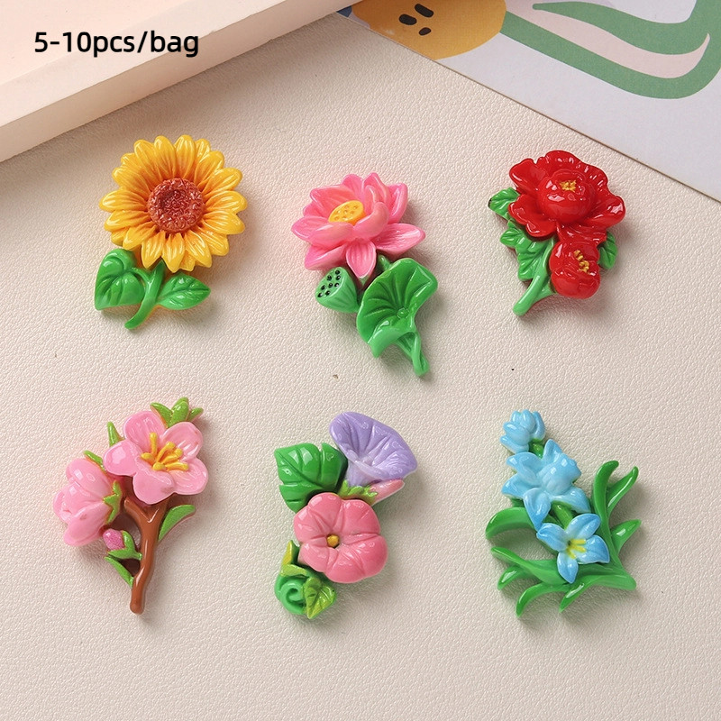 [3#][5-10pcs/bag]อุปกรณ์เสริม DIY เรซิ่น าวครีมสำหรับทำดอกไม้ และตกแต่งโทรศัพท์