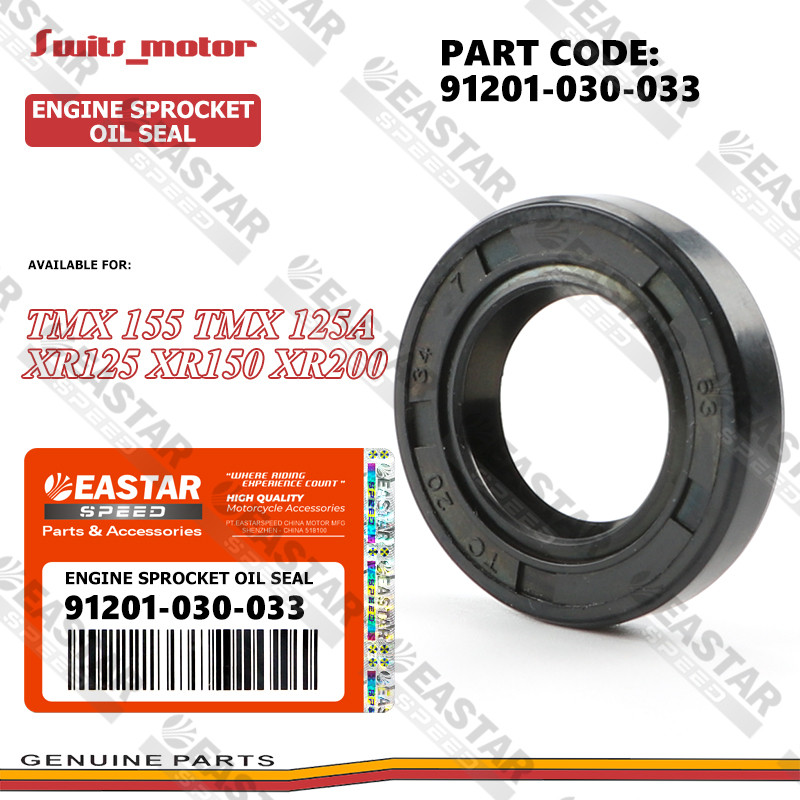 ( 9701-030-033) ซีลน้ํามันเฟืองเครื่องยนต์ 1 ชิ้นสําหรับ TMX 155/TMX 125a/XR125/XR150/XR200