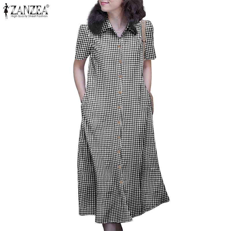 ZANZEA ชุดเดรส A-Line อารมณ์แบบเกาหลี