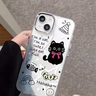 Cute Cat เคส For OPPO A6X A3 A3X A5 A6 Pro A57 2022 A78 A79 A9 2020 A15 A16 A54 A18 A38 A53 A60 A58 A5S A12 A31 TPU Soft