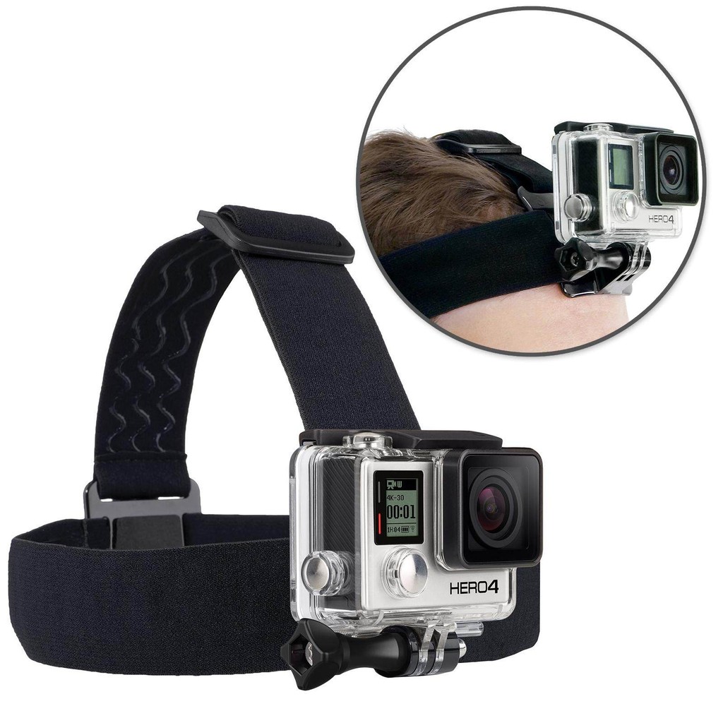 Universal Head Strap Mount สําหรับ GoPro SJcam Eken Yicam กล้องแอคชั่นแคม 4K