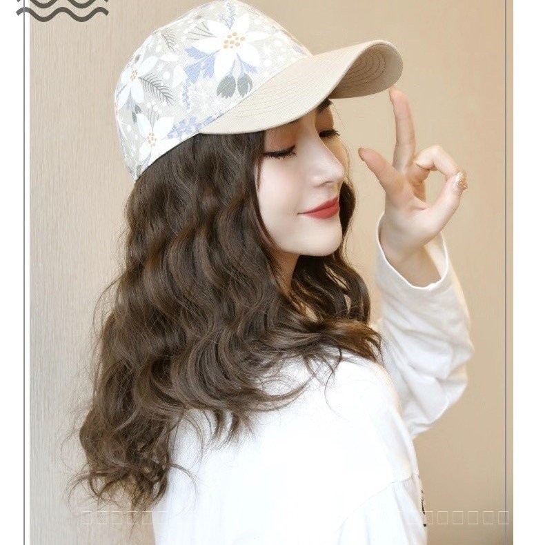 หมวกวิกผมหยิก All-in-One สไตล์ธรรมชาติ ขนาดกลางสำหรับสาว ๆ
