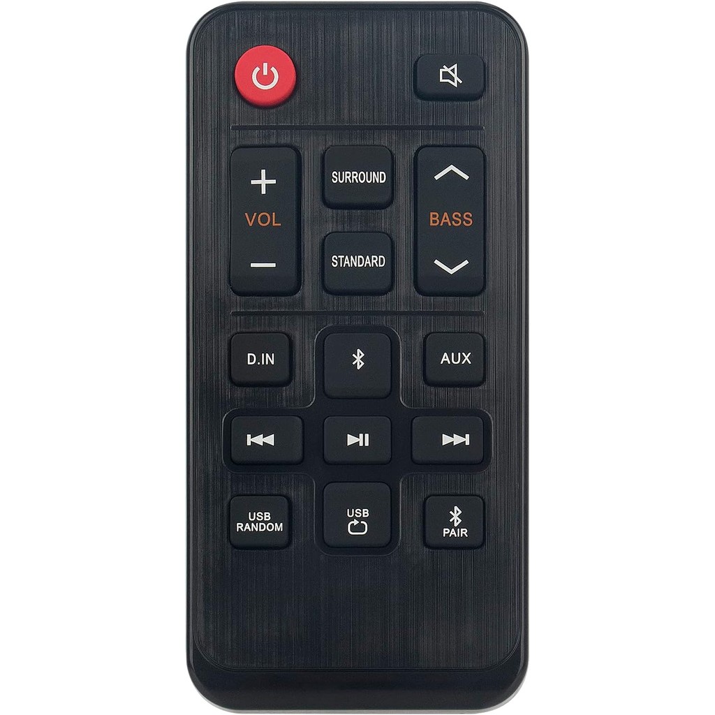 PERFASCIN เปลี่ยนรีโมทคอนโทรลอินฟราเรด Fit สําหรับ Samsung Soundbar HW-T400 HW-T400/XU HW-T40M HW-T4