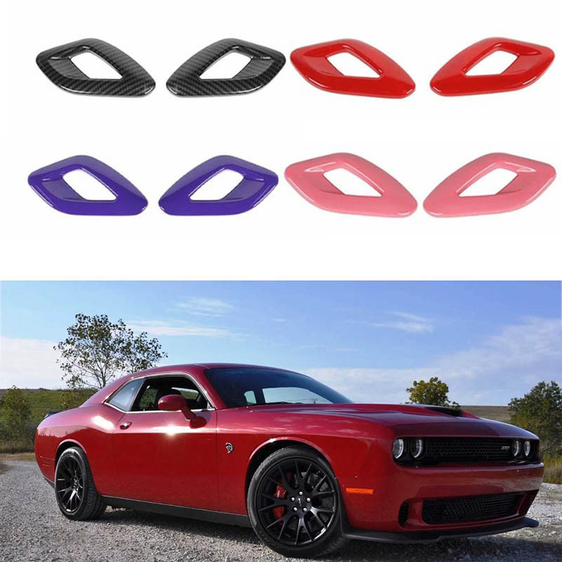 เหมาะสําหรับ 15-23 Dodge Challenger Dodge Challenger มือจับประตูด้านในสติกเกอร์ตกแต่งหัวเข็มขัด