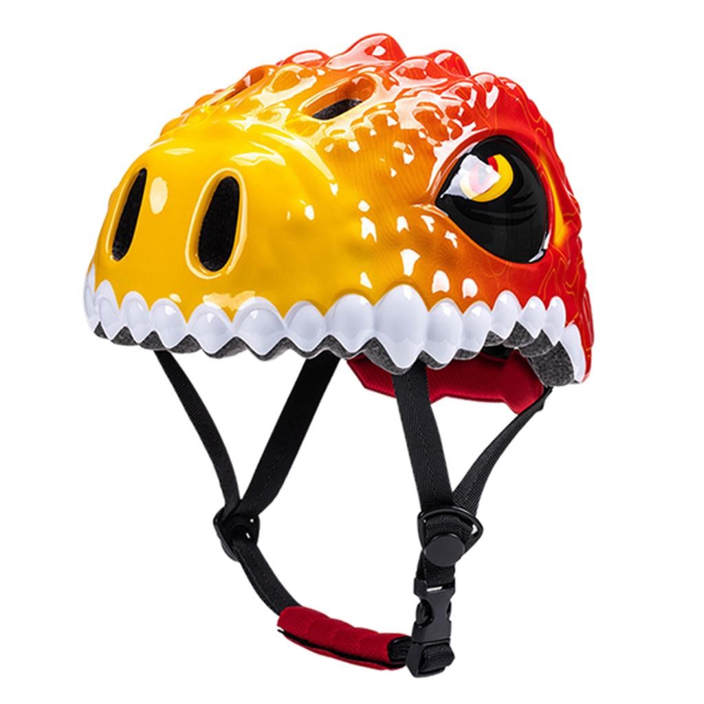 Acagala Kids Helmet Helmet Dinosaur ปรับการเล่นสเก็ตระบายอากาศสำหรับเด็กชายและเด็กหญิง