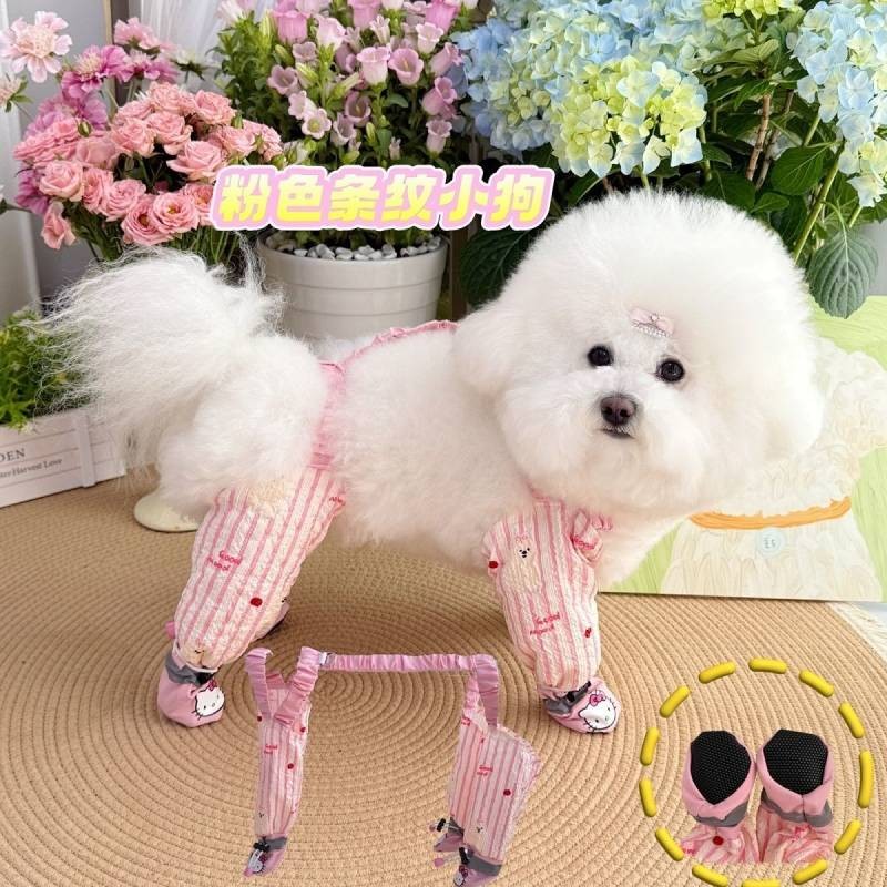 Dog Outing Dust-Proof Pants Dog Anti-Dirty Pants Legs Dog Shoes Anti-Dirty Pants Bichon Poodle Leg W