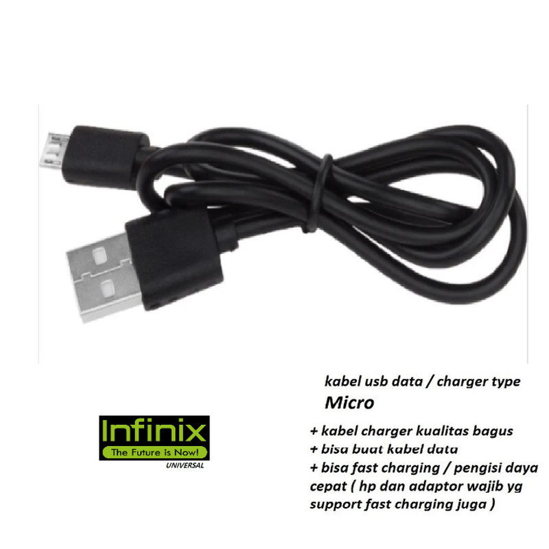 (สีดํา) สายชาร์จ Usb micro infinix SMART 3 PLUS x627 x627v